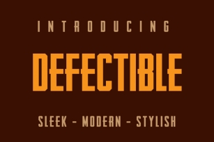 Defectible Bold Condensed BlockLetter Font Font Download