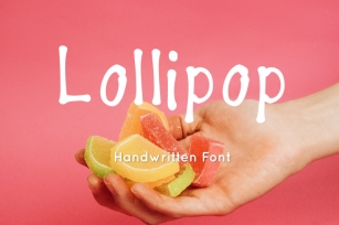 Lollipop cute handwritten font Font Download