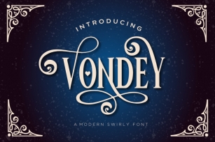 Vondey - Holiday font & ornaments Font Download