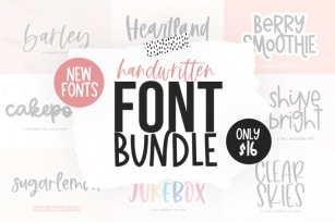 Font Bundle - Handwritten Fonts for Crafters! Font Download