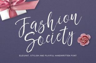 Fashion Society Handwritten Font Font Download