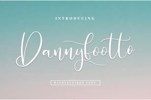 Dannyfootto///handlettered font Font Download