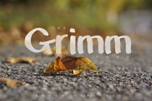 The Grimm Brush Typeface Font Download
