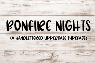 Bonfire Nights -  A Handwritten Font Font Download