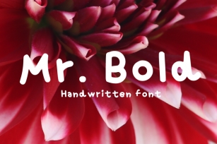Mr. Bold, a Handwritten script font Font Download