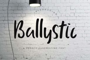 Ballystic Handwriting Typeface Font Download