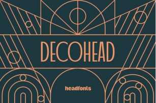 Decohead Art Deco Font Font Download