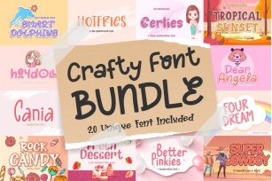 Crafty Font Bundle Font Download