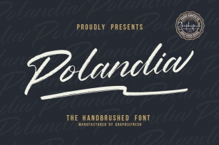 Polandia  The Handbrushed Font Font Download