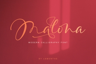 Malona - Modern Calligraphy Font Download