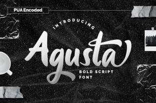 Agusta - Bold Script Font Font Download