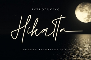 Hikatta - Casual Signature Font Font Download