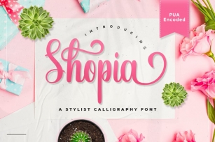 Shopia - Stylish Calligraphy Font Font Download