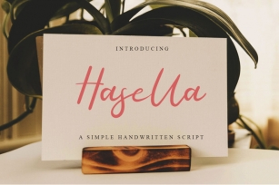 Hasella Simple Script Font Download