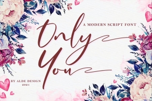 Only You - Modern Script Font Font Download