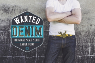 Wanted Denim layered font Font Download
