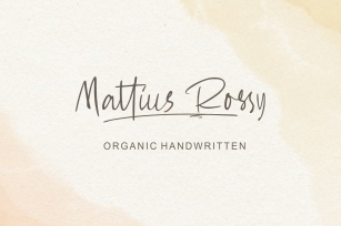 Mattius Rossy Font Download