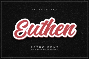 Euthen Retro Font Font Download