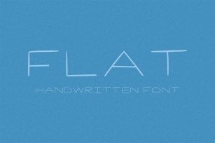 Flat handwritten Font Download