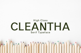 Cleantha Serif Typeface Font Download