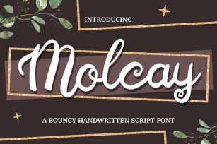 Molcay - Handwritten Script Font - Bouncy Calligraphy Font Font Download