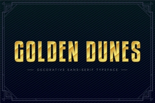 Golden Dunes - Condensed and Festive Font Download