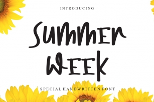 Summer Week Font Download