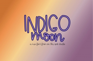 indigo moon Font Download