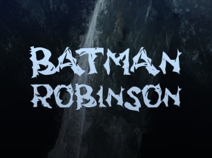 B Batman Robins Font Download