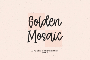 Golden Mosaic script Font Download
