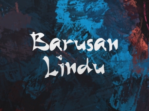 B Barusan Lindu Font Download