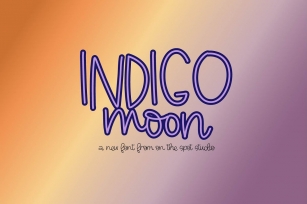 indigo moon Font Download