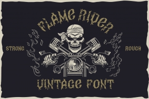 Flame rider Font Download