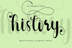 History Font Download