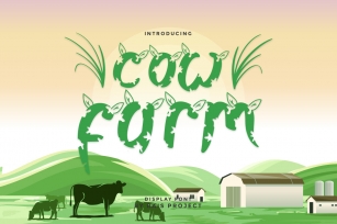 Cow Farm Font Download