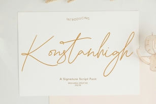 Konstanhigh Signature Script Font Download