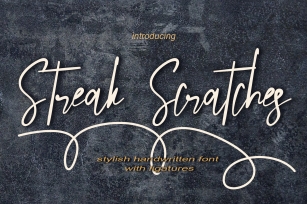 Streak Scratches Font Download