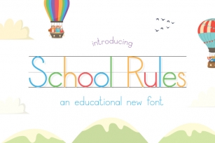 School Rules Font (Teacher Fonts, School Fonts, Learning Fonts) Font Download
