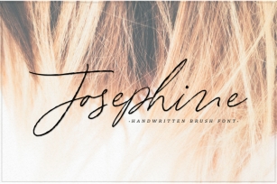 Josephine - handwritten brush font Font Download