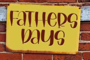 Fathers Days Font Download