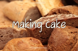 Making Cake Font Download