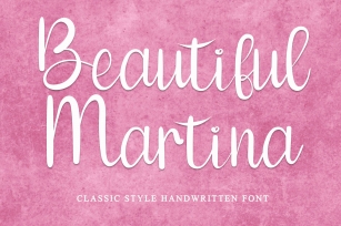 Beautiful Martina Font Download