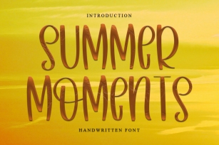 Summer Moments Font Download