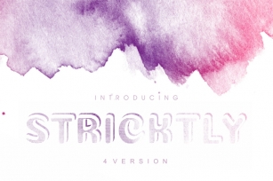 Stricktly - modern font in 4 version Font Download