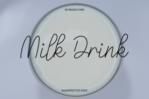 Milk Drink Font Download