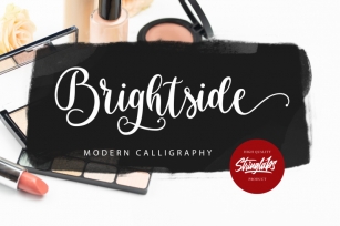 Brightside - Modern Calligraphy Font Font Download