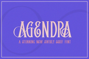 Agendra Serif Font (Serif Fonts, Luxury Fonts, Stunning Fonts) Font Download