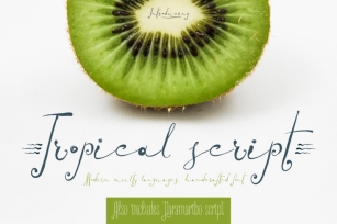 Tropical script + Paramaribo font Font Download