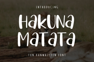 Hakuna Matata Font Download