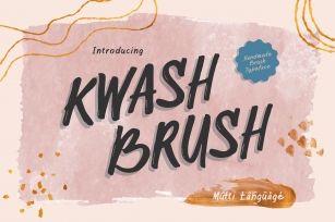 Kwash Brush Font Download